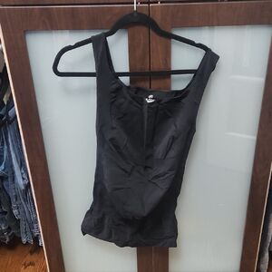 BLANQI Black Fitted Maternity Compression Tank Top